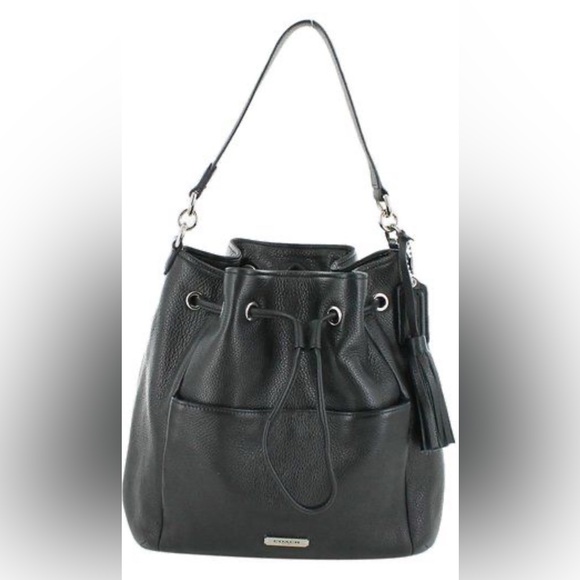 Coach Handbags - Coach Just reduced $$$ Gorgeous Coach Avery bag. EUC. Black pebbled leather.